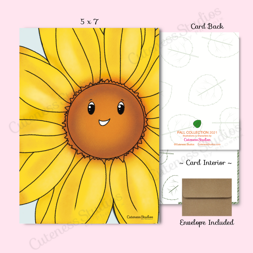 Big Sun-ny Flower Greeting Card