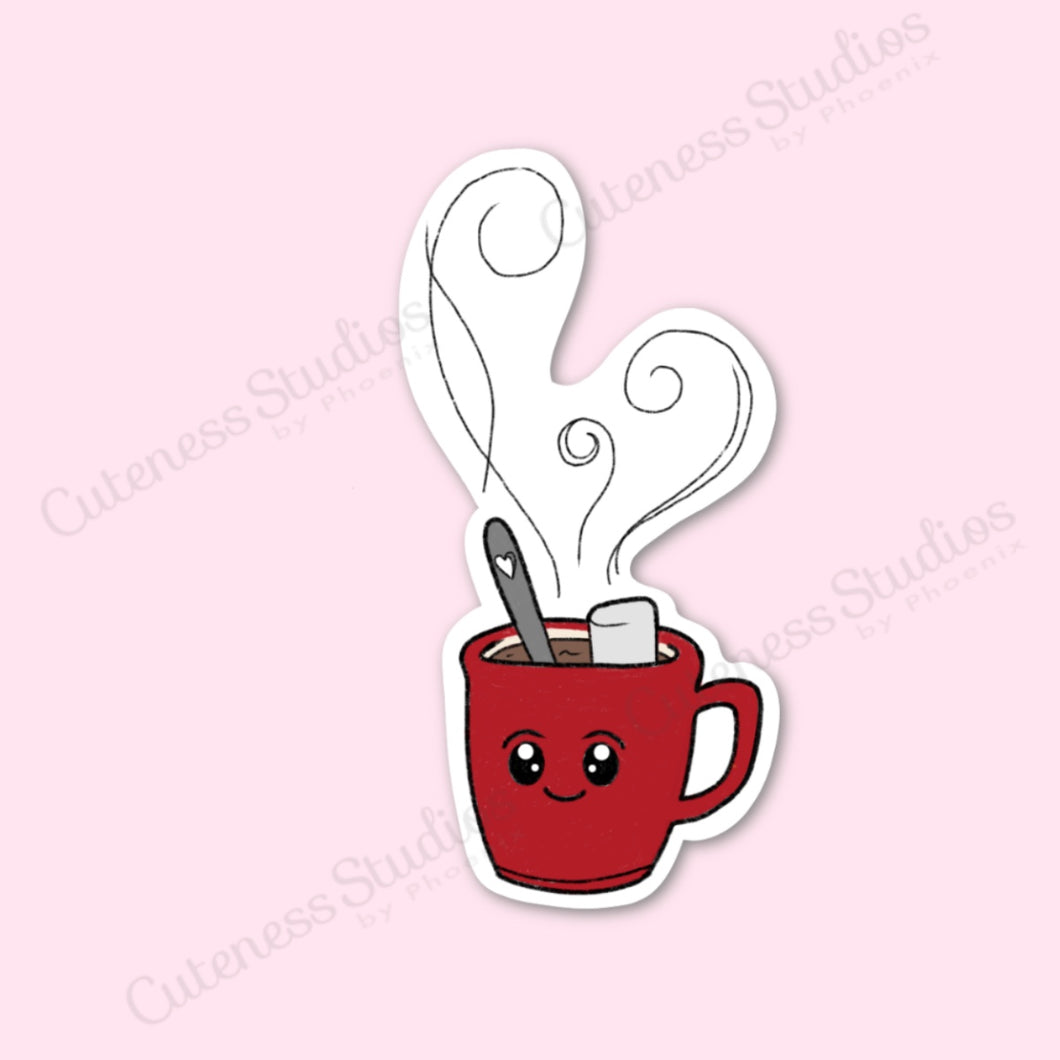 Red Cup of Hot Cocoa Sticker